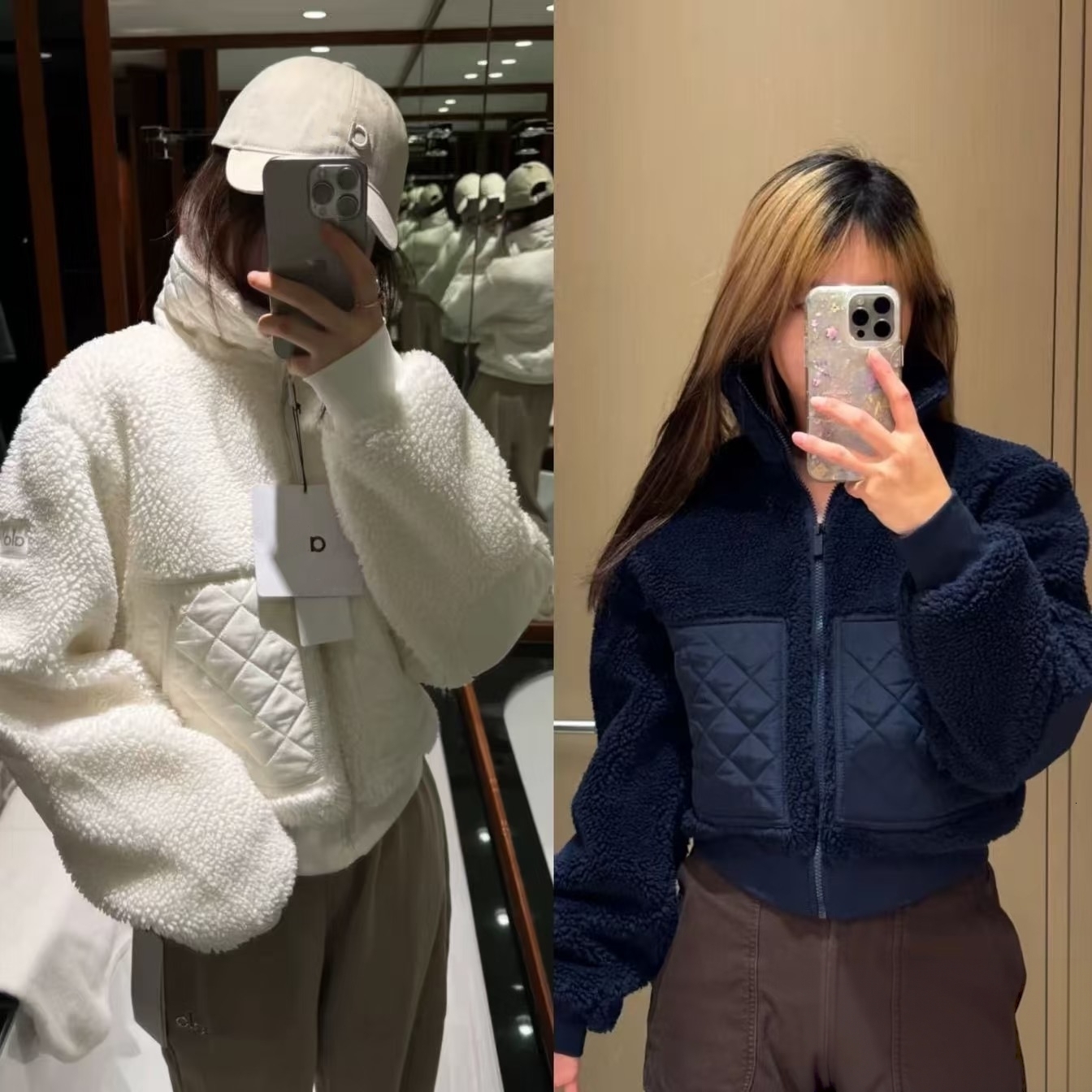 alone jacket Unisex Winter Korean Style Brown Lamb Wool Hooded Short Coat Thickened Warm Stand Collar Zip Jacket High Quality Sporty Casual Seamless