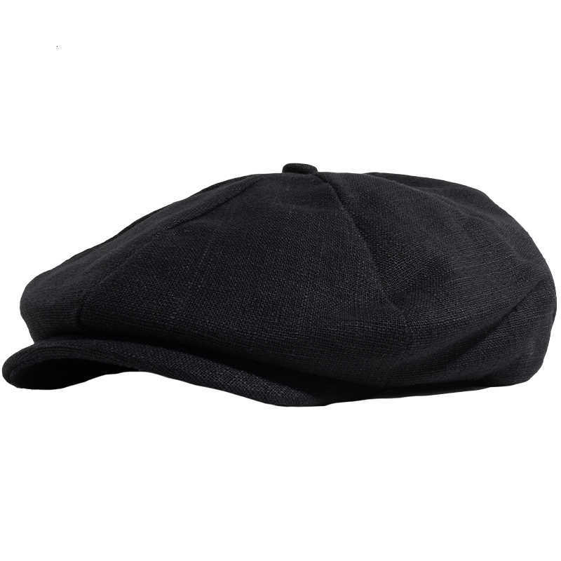 Plus Male Size Ivy Hat Big Head Man Spring Summer and Autumn Newsboy Cap Top Grade Dad Linen Beret Caps M 55-58cm L 59-61cm S261016FGMH