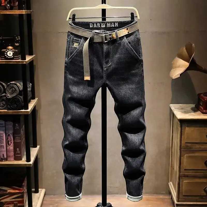 Men's Jeans Harajuku Fashion 2025 Men's Luxury Clothing New Stylish Slim Pencil Pants for Men Streetwear Casual Spring Autumn Denim JeansT