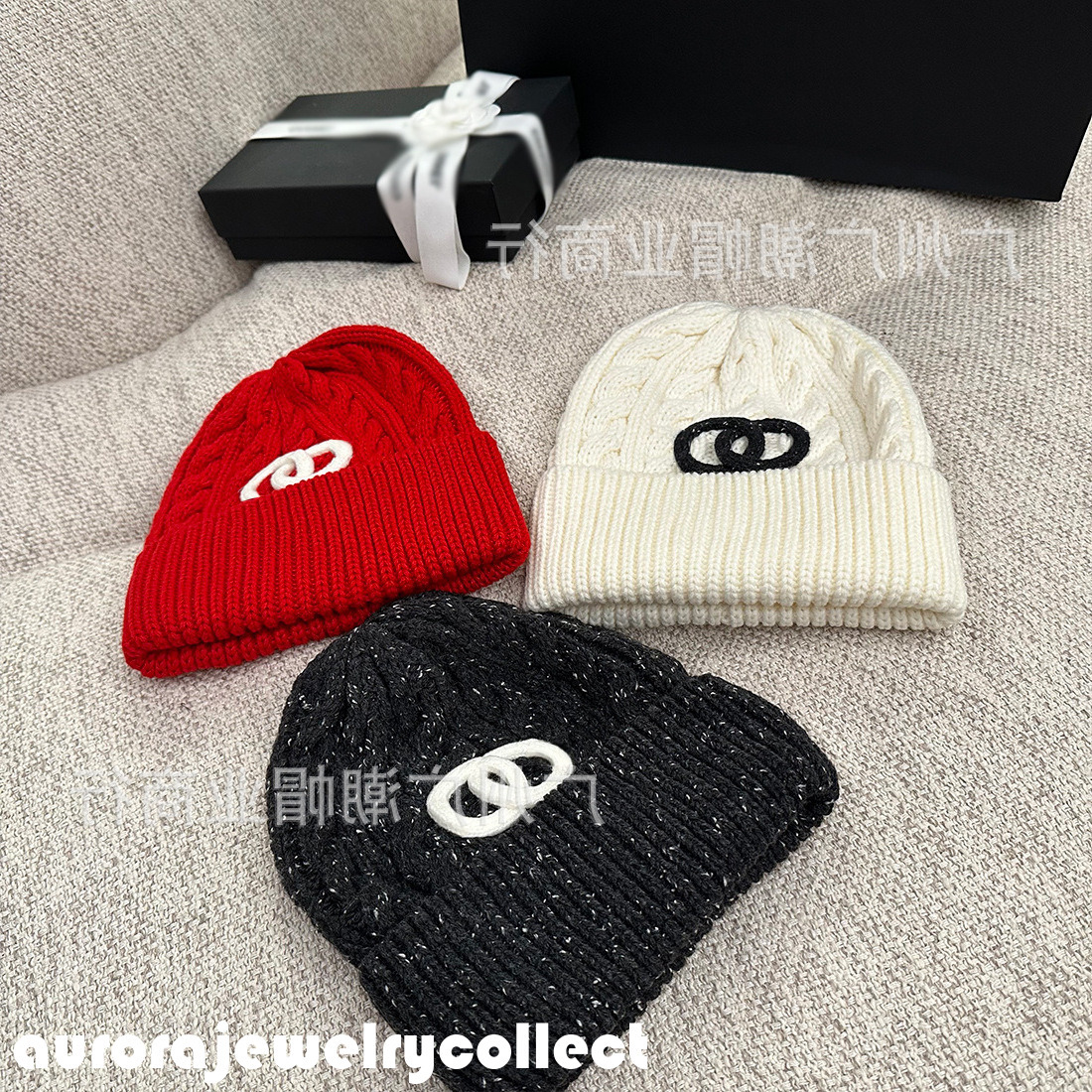 Designer Beanies Men Women Knit Hat Bonnet Fashionable Double-Ring Thickened Warm Mixed-Color Embroidered Wool Versatile Street Style Knitted cc bea