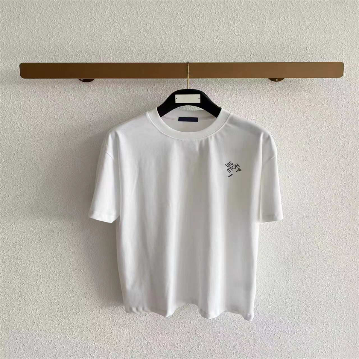 Spring new style hort-sleeved T shirt round neck cotton fabric women's and men's high-quality T-shirt Color black white Size s-2xl 61015p9