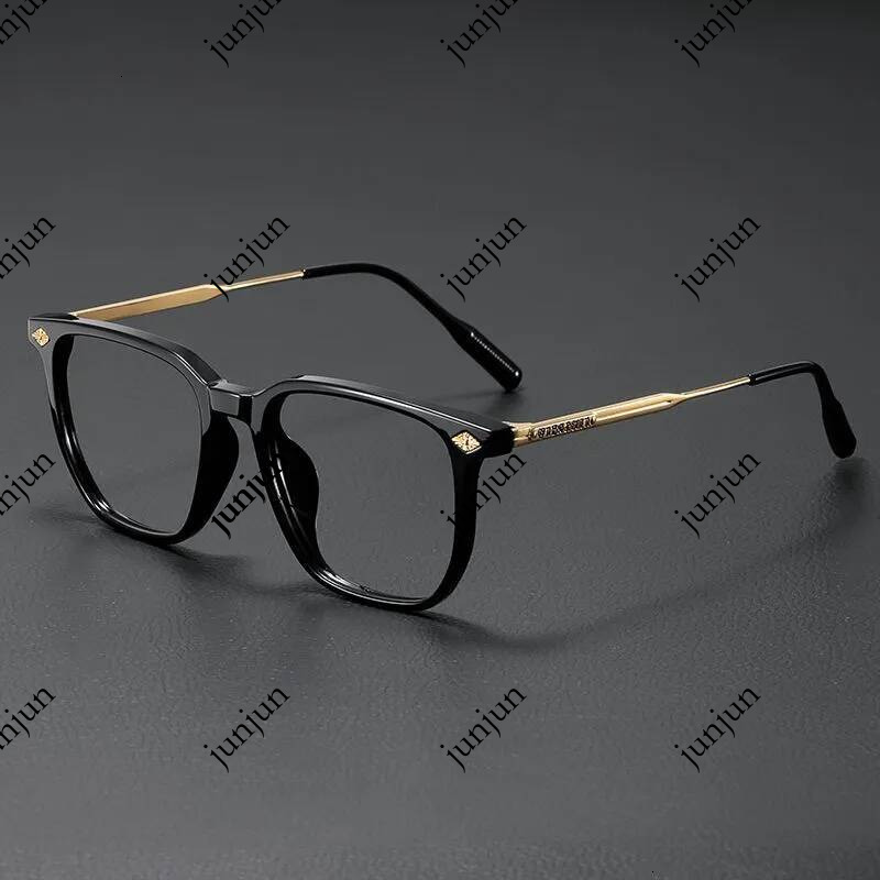 2026 New Designer Men's blue light Glasses With Business Square Anti radiation Luxurious Beach Black Women's Multi functional Eyeglass Fra
