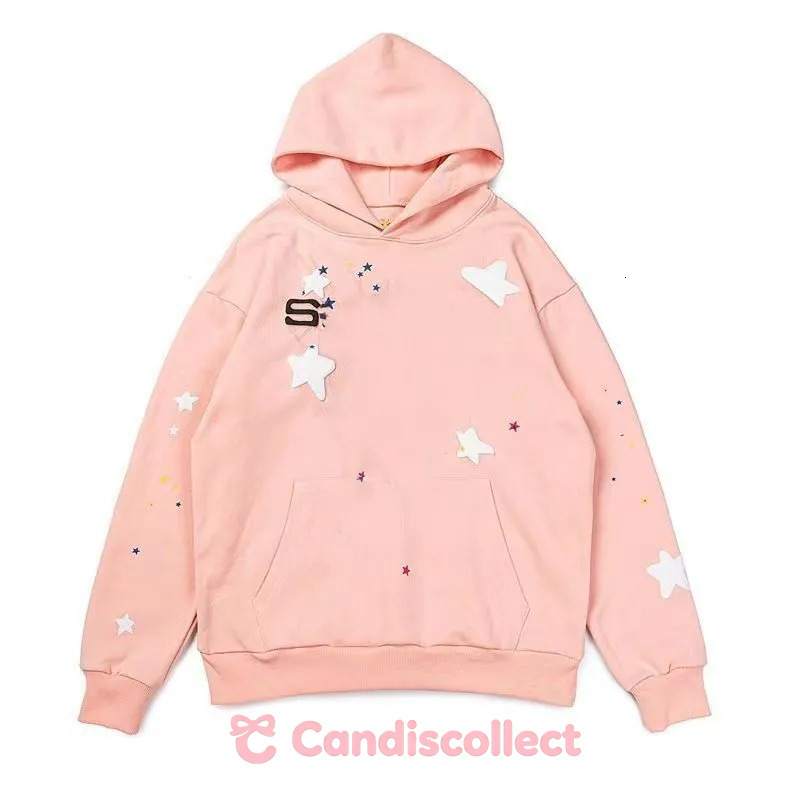 Spider Hoody Young Thug Women High Quality Foam Print Web Graphic Pink Designer Hoodie Jacket Tracksuit Men Polo Veste Coat Sweatshirts Y2k cf4
