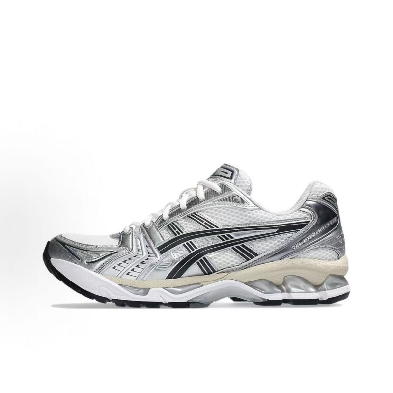 ASICS GEL KAYANO 14 Herren Damen Laufschuhe Creme Schwarz Metallic Pflaume Mesh Atmungsaktive Casual Sport Sneakers