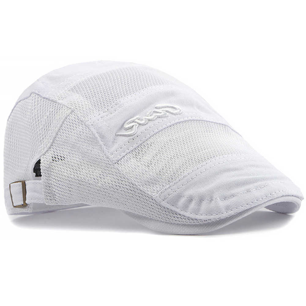 Berets HT4383 for Men Women Spring Summer Mesh Cap Retro Artist Painter Beret Hat Male Female Ivy Flat Cap Adjustable Beret Cap S261016HCEA