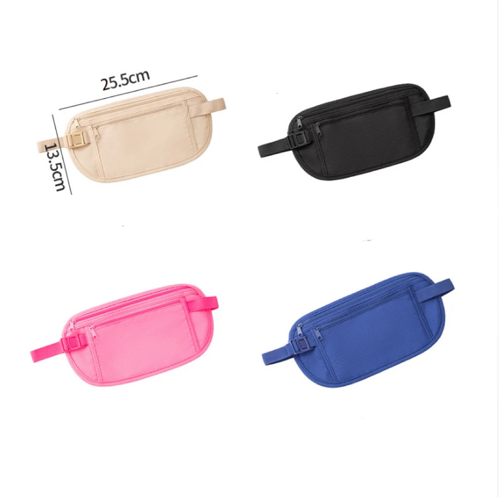 1Pc Waterproof Invisible Waist Bag Antitheft Ultrathin Pouch Multifunctional Phone for Running Travel Cycling Men Women 260923