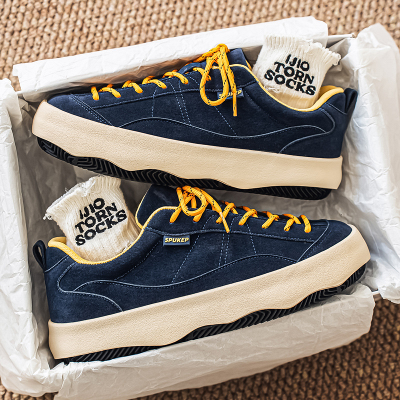 2026 New Men's Niche Design Low-Top Student Trendy Sneakers Casual Board Shoes Hta-23