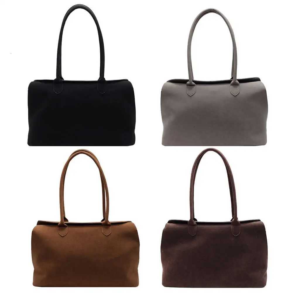 Cross Body Handbag for Women Men with Inner Pocket Top Handle Bag Suede Solid Color Tote Bag Satchel Bag Work Travel Bag H261016