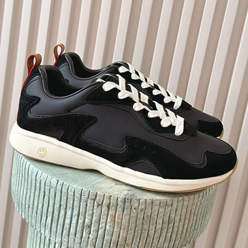 Mens ultra light Drop 300 Sneaker Classic lambskin leather Mixed suede calf leather sleek design vintage running shoes Cosy flexible construction Ve