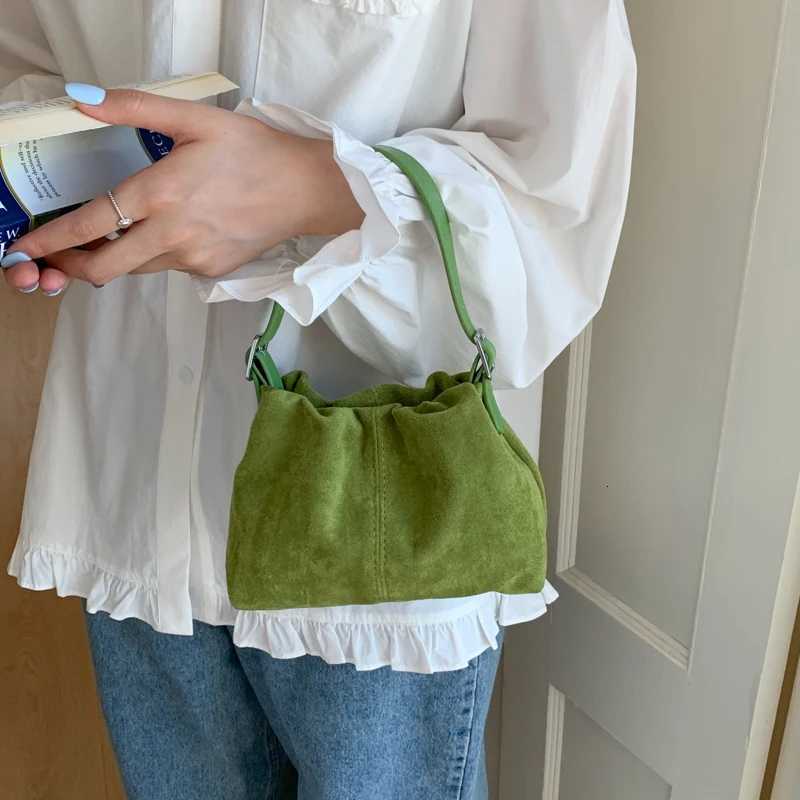Shoulder Bags Fashion Solid Color Hasp Suede Square Shoulder Bags for Women 2026 High Quality Simple Popularity Temperament Commute Handbags X261016