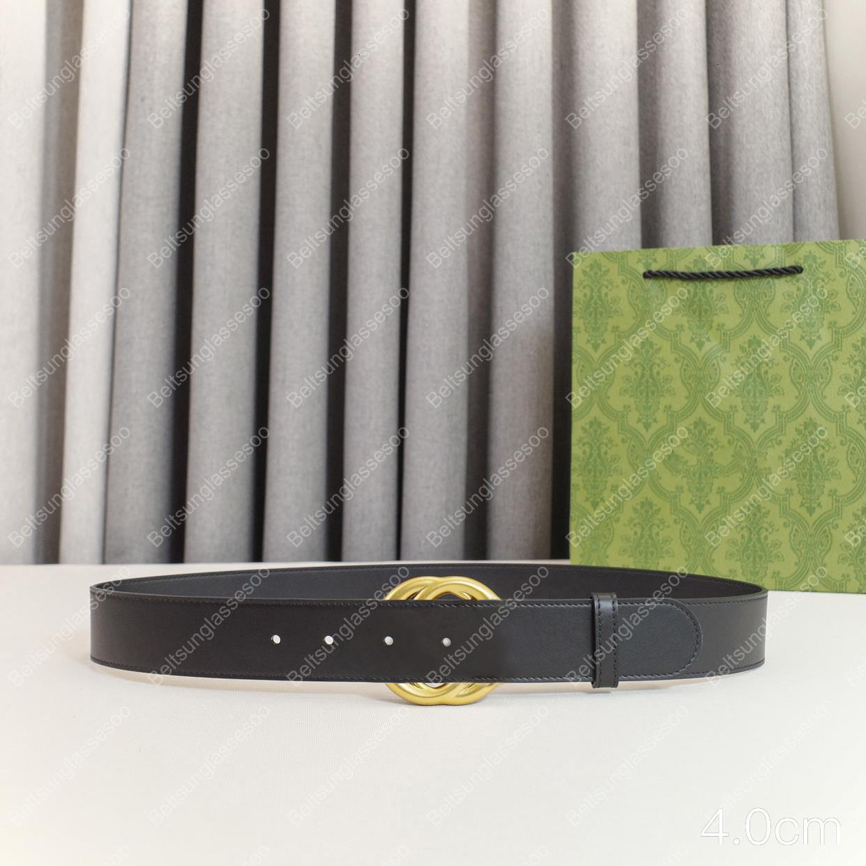 Egg Belt Designer Belt Double Letters Buckle Genuine Leather High-End Cinturones Para Mujer Fashion Luxury Brzone Letters Buckle Waistband Green Gif