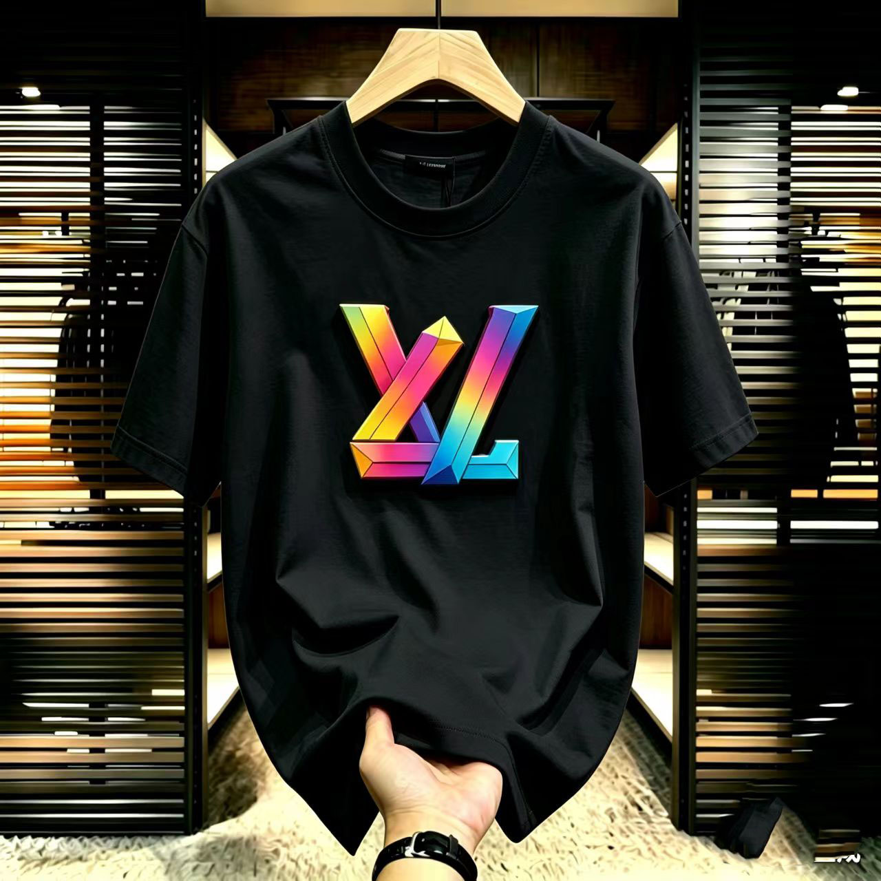 Short-sleeved T-shirt new American summer style printed loose match versatile round-necked half-sleeved cool top
