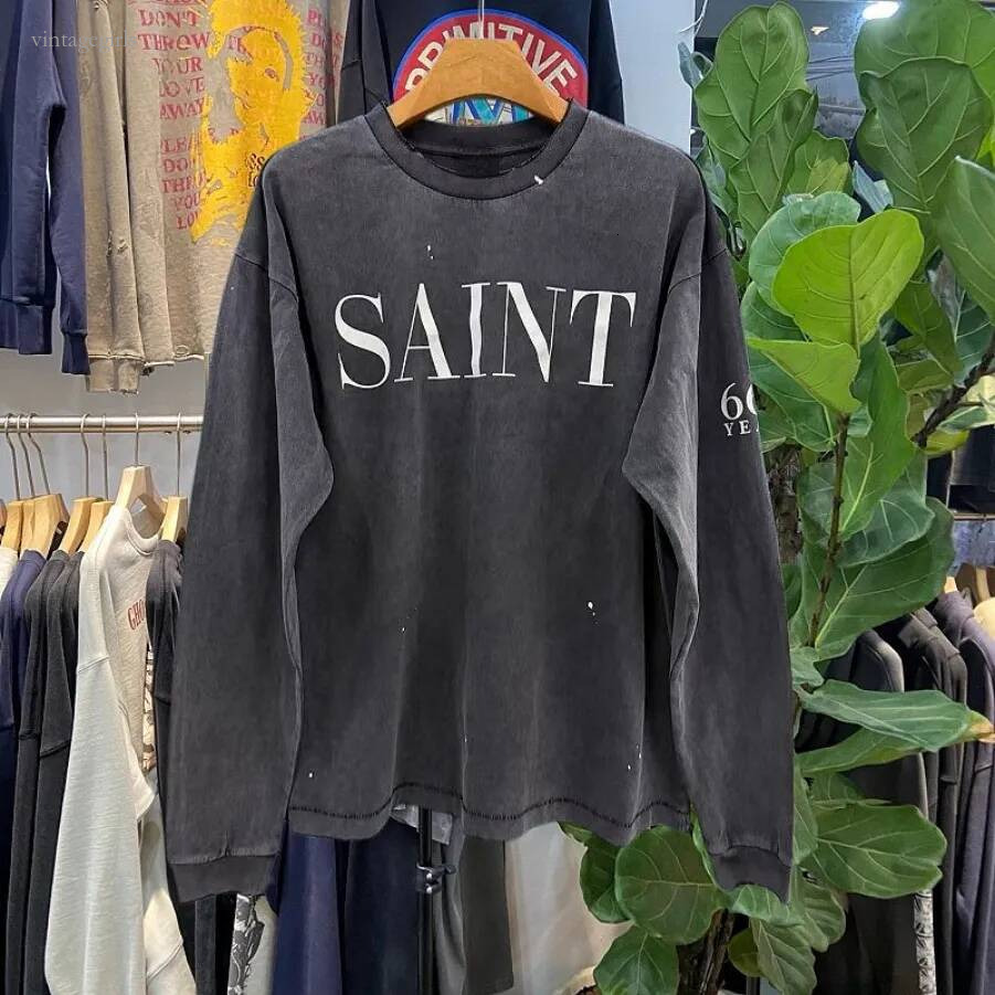 Designer Shirt Men Retro Y2k Long Sleeve T Shirt Casual Round Neck Print Streetwear Tshirts Autumn Graphic Streetwear Y2k Size S-Xl
