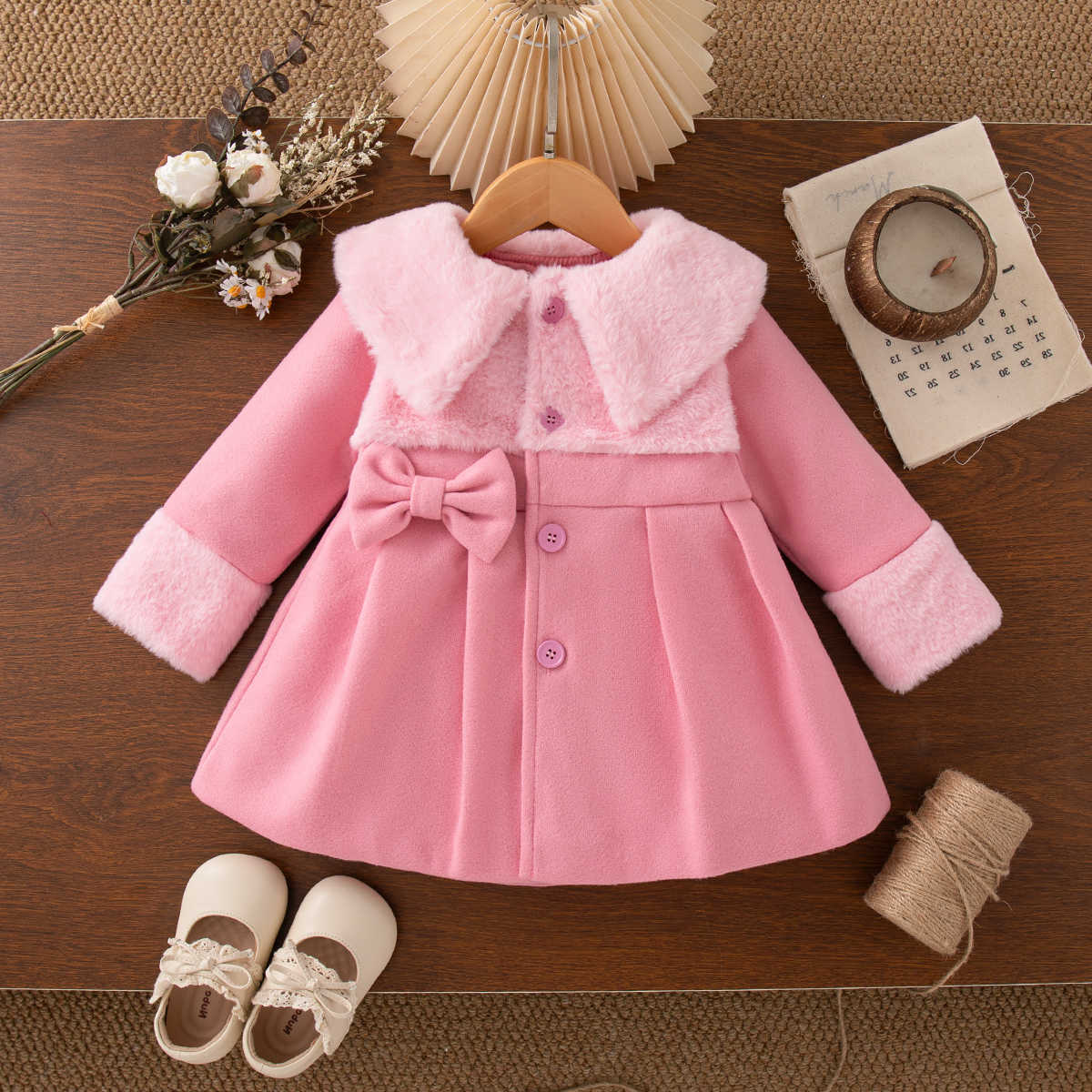 Girl Baby Dress Spring And Autumn Cotton Solid Color Bubble Sleeve Mesh Long Sleeve Girls Dresses Cute Casual Girl Clothing S2610165UA8