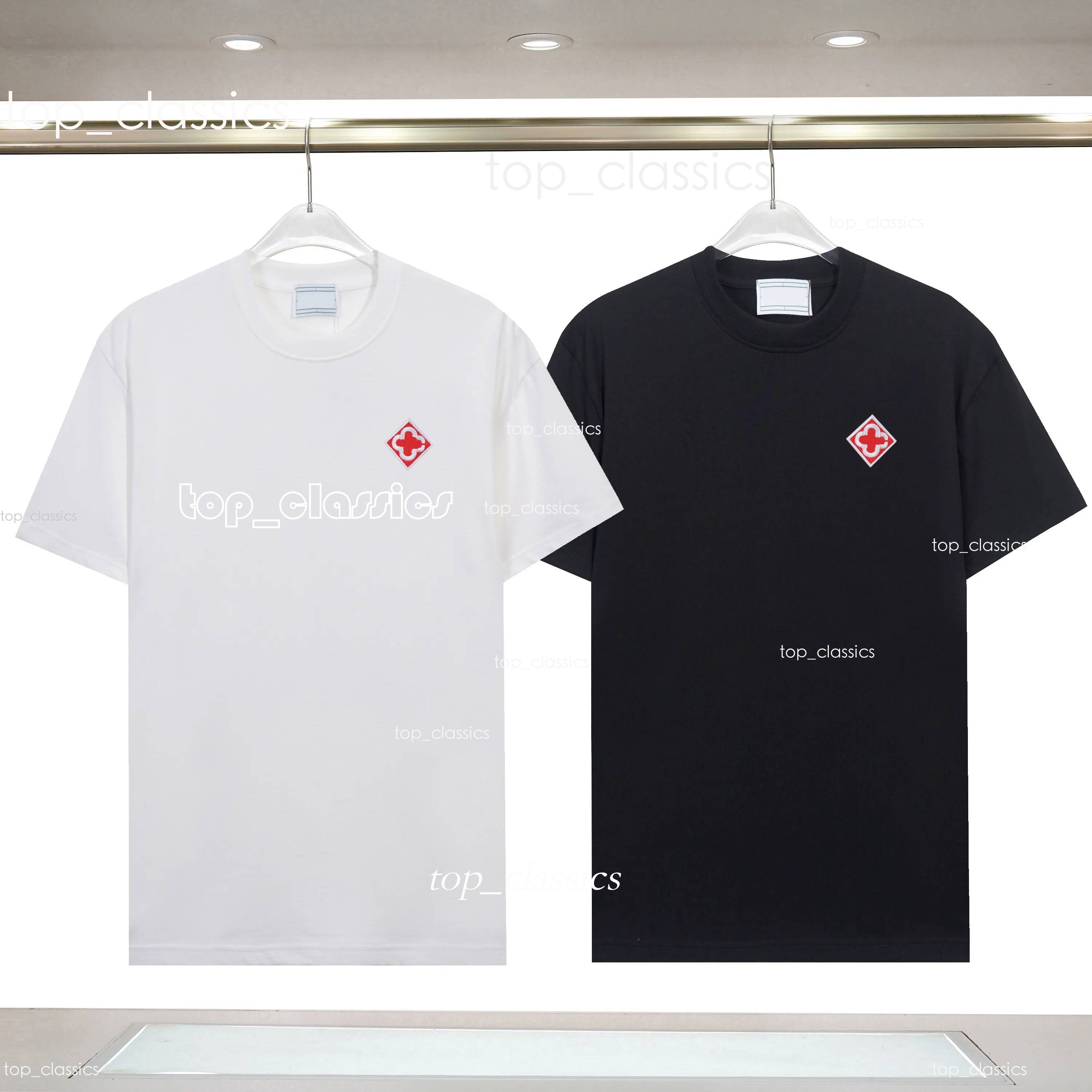 Casablsnca Shirt 2026 Summer Mens Casas T Shirt Designers Women Rainbowtshirts Loose Shorts Sleeve Apparel Designer Shirts T Shirt Street Polos Clot