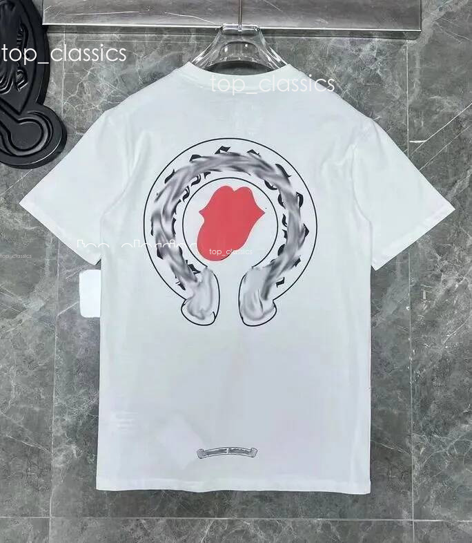 Chrome Shirt Designer Mens Womens T Shirt Graphic Tee Cotton Tees Holiday Women Mens Street Pure Cotton Short Sleeve Fashion Cross Tshirts 410