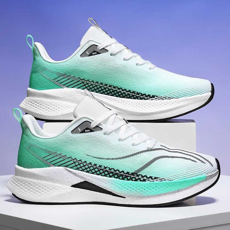 Casual Shoes New Air Cushion Jogging Shoes Running Shoes Carbon Board Marathon Men Sports Breathable Lightweight Women's Nonskid Sneakers H2610