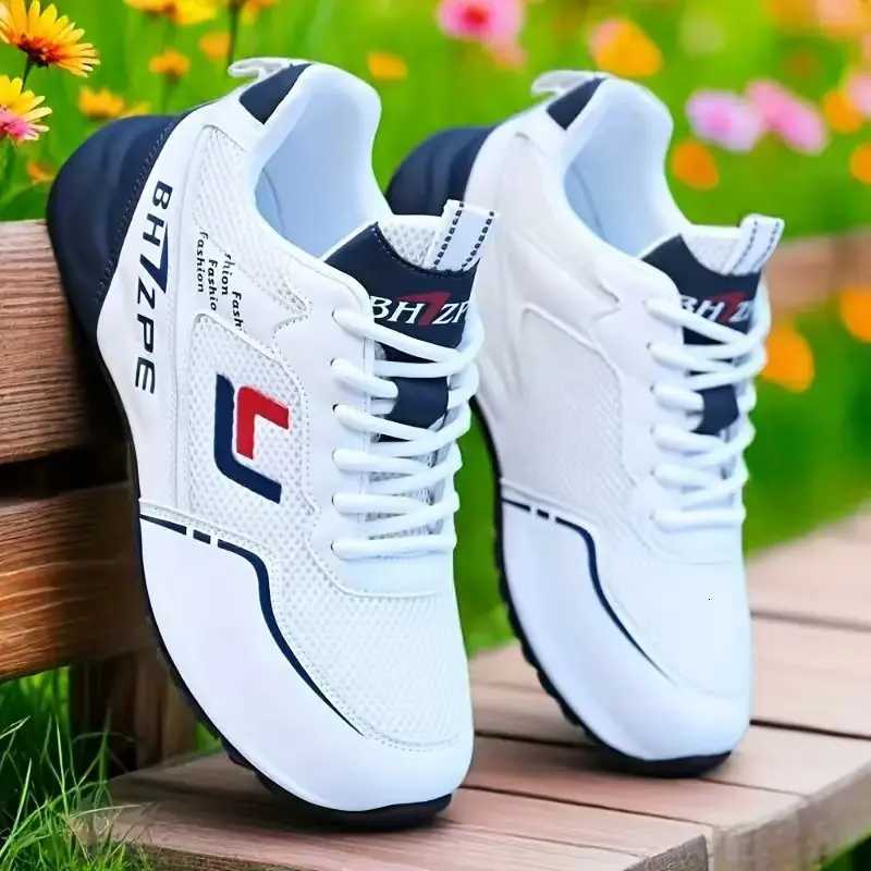 Casual Shoes Men's Fashionable Low-Top Color-Blocked Breathable Mesh Running Sneakers H261016