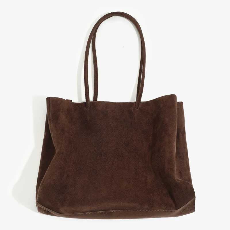 Shoulder Bags Vintage Faux Suede Shopping Tote Bags For Women Luxury Designer Handbag Purses 2025 New In Soft Large Capacity Underarm Shoulder X2610