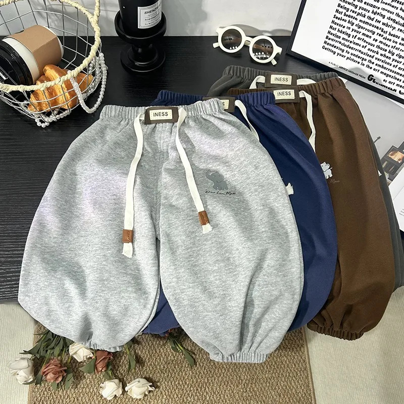 Baby Boys Girls Sweatpants Children Autumn Long Pants Kids Spring Sport Solid Color Trousers Infant Panties Toddler Bottom261016