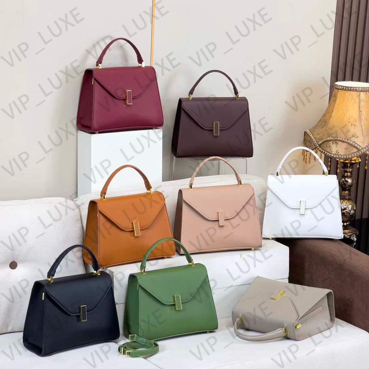 Top Fashion Minimalist Style Designer Bag Master Quality Valextra Bag Autumn Handbag Winter Luxury Genuine Leather Shoulder Bag Wallet Makeup Bag Ba