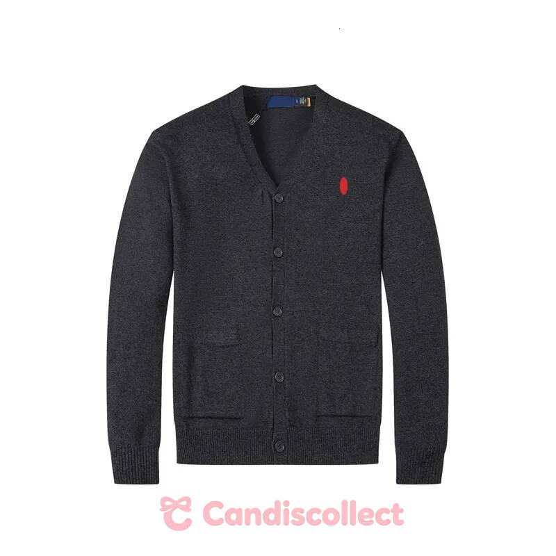 polo Men's Sweaters Small Embroidery Knitted Cardigan Cotton Causal Open Front Woolen Jacket Horse Long Sleeved Cashmere polo Sweater polo c85