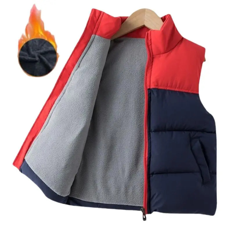 Girls Boys Down Cotton Vests Children's Warm Sleeveless Jacket Kids Waistcoat Outerwear Autumn Winter Boy's Coat261016