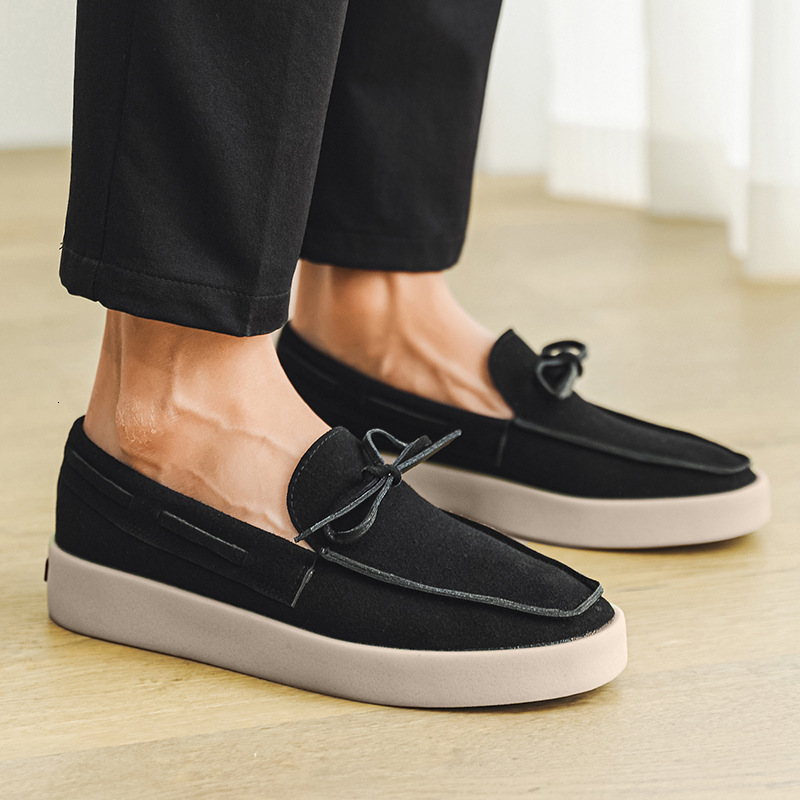 2026 New Men's Suede Slip-On Loafers, Trendy And Casual, X322