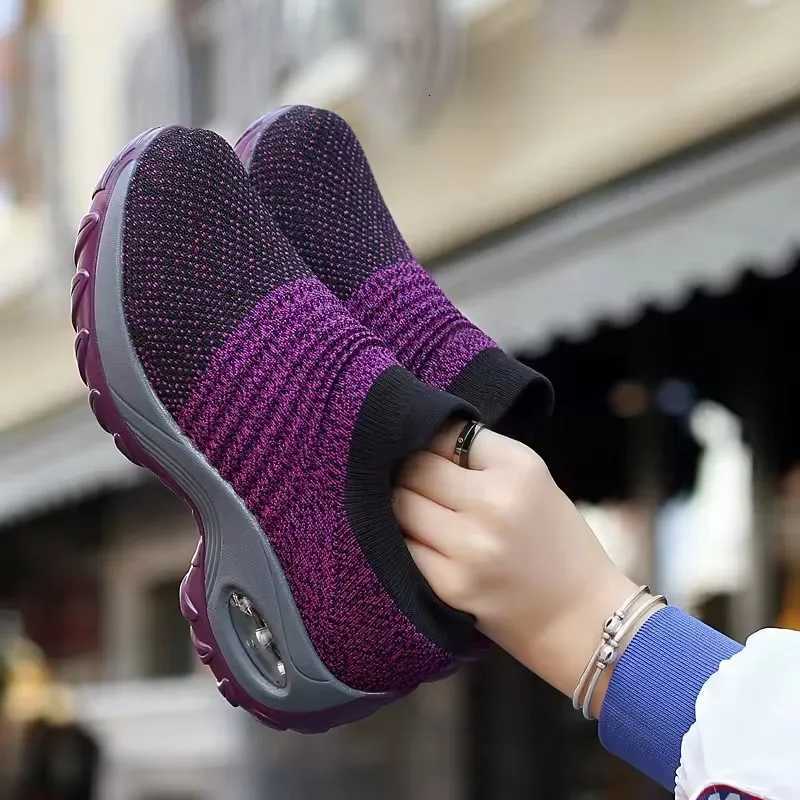 Casual Shoes Summer Women Sneakers Thin Woven Mesh Breathable Casual Shoes 2025 New Hiking Thick Soled Shoes for Women Zapatillas De Mujer H261016