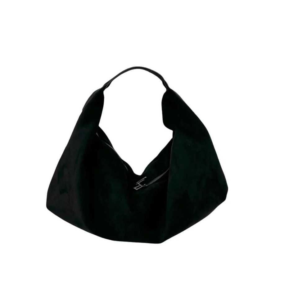 Shoulder Bags Soft Leather Faux Suede Tote Solid Color Black Color Hobo Handbag Quality Material Vintage Style Crossbody Handbag Casual Use X261016