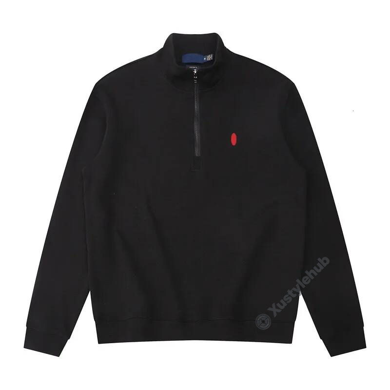 polo cardigan men designer knit Horse sweater quarter zip pull homme mens pullover half zipper luxury brand casual jumper autumn wool 084