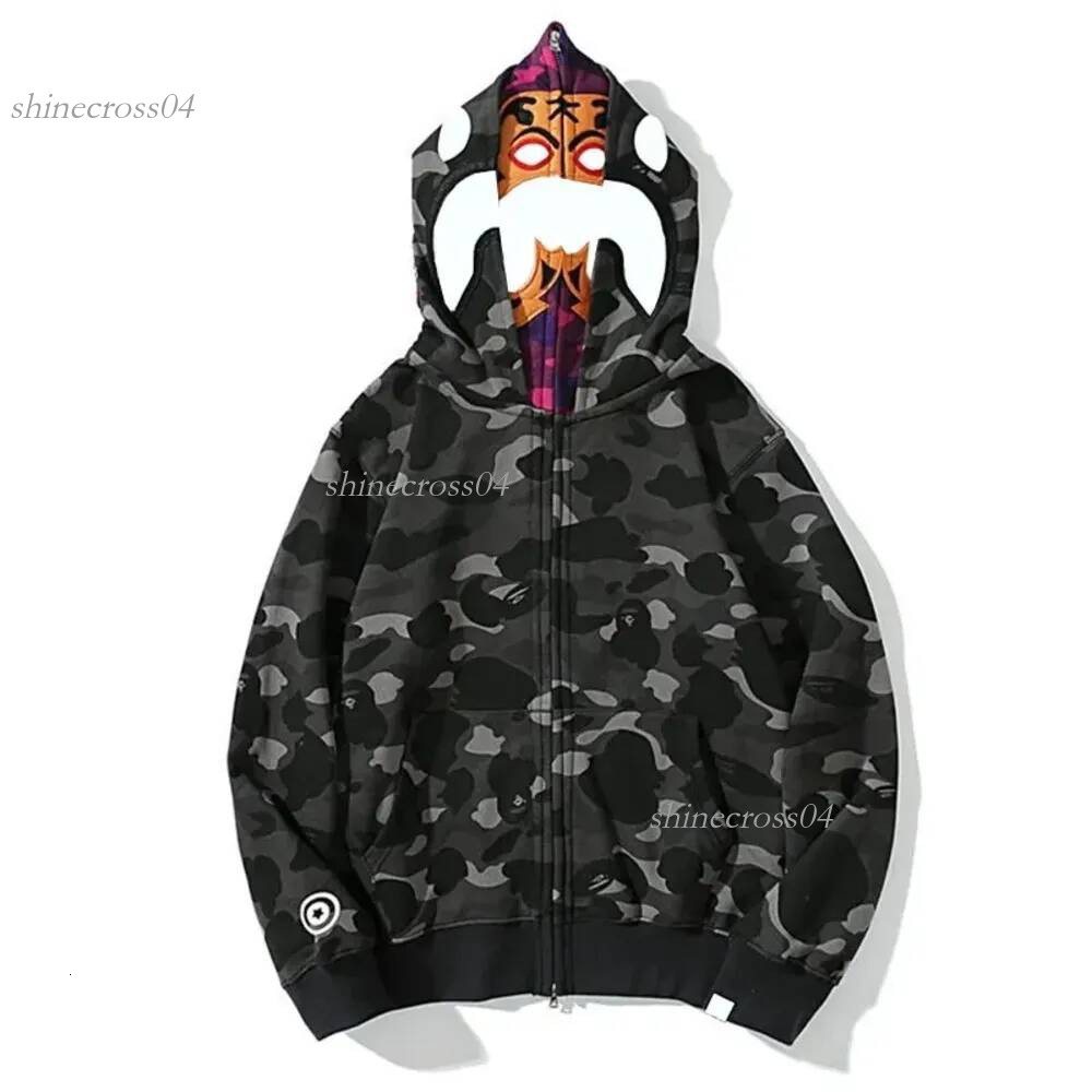 bathing App Hoodie Women Y2k Clothes Designer Bathing Ape Hoodie Camo Zip Up ape Jacket Men Streetwear Hoody Multi Color Camouflage Zipper Coat f27