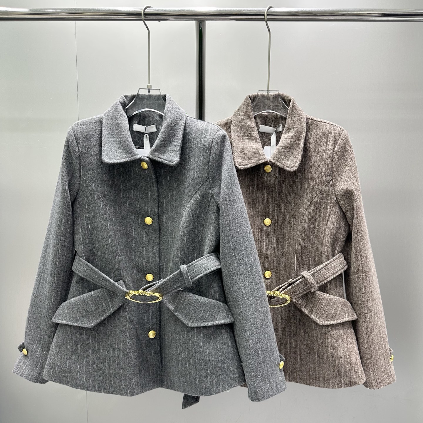 Designer Women's Jackets belted jacket 100% Cotton casual blazer Women Outerwear autumn and winter long sleeve Coats Waistcoat without box