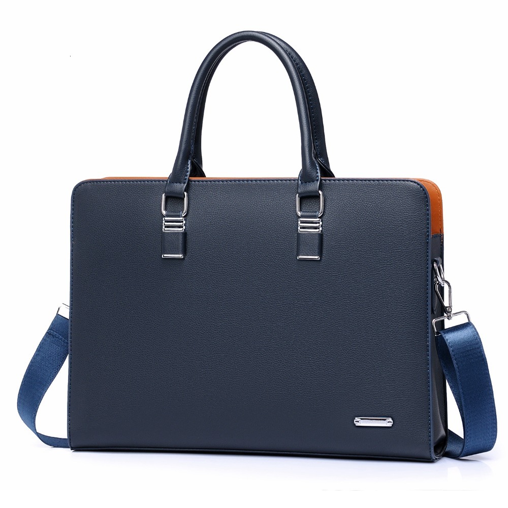 Bags Large-Capacity Leather Men's Cowhide Handbags Briefcase Shoulder Satchel Business Trip Computer Bag