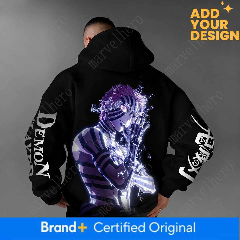 Demon Slayer Anime New Original Hoodie Autumn Winter Men S And Women S Street Casual Loose American Hip Hop Sweater Top