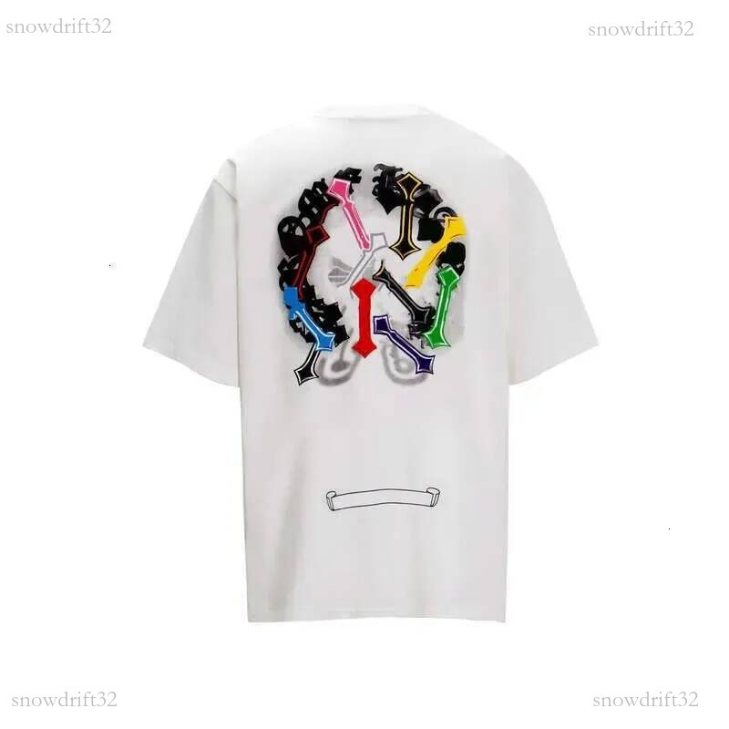 Cross Sanskrit T Shirt Mens Designer Chromelies Shirt Graphic Tee Shirt Chrome Long Sleeve ch Tshirts high quality Womens Designer trendy Shirts bc2