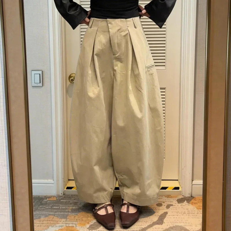 DCABT Daily High Quality Long Suit Pant Retro Vintage Spring Autumn Fashion Waist Simple Loose Full Trousers 1252A 261015
