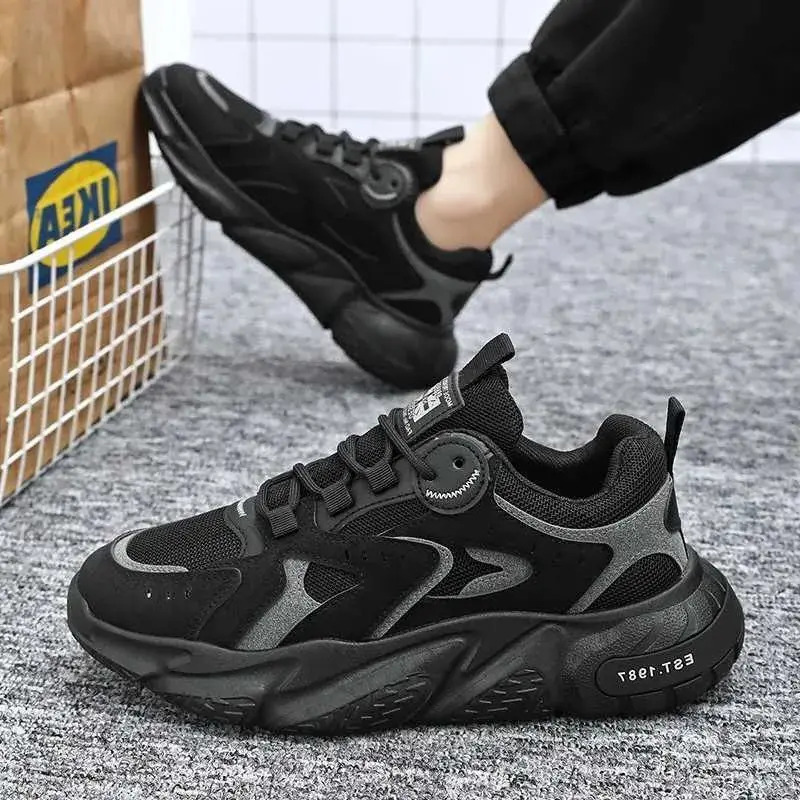 Men Running Shoes Spring Fashion Men Air Cushion Running Breathable Elasticity Sneakers Old New Dad Shoe Outdoor No sports Slip Hot Training Shoes S