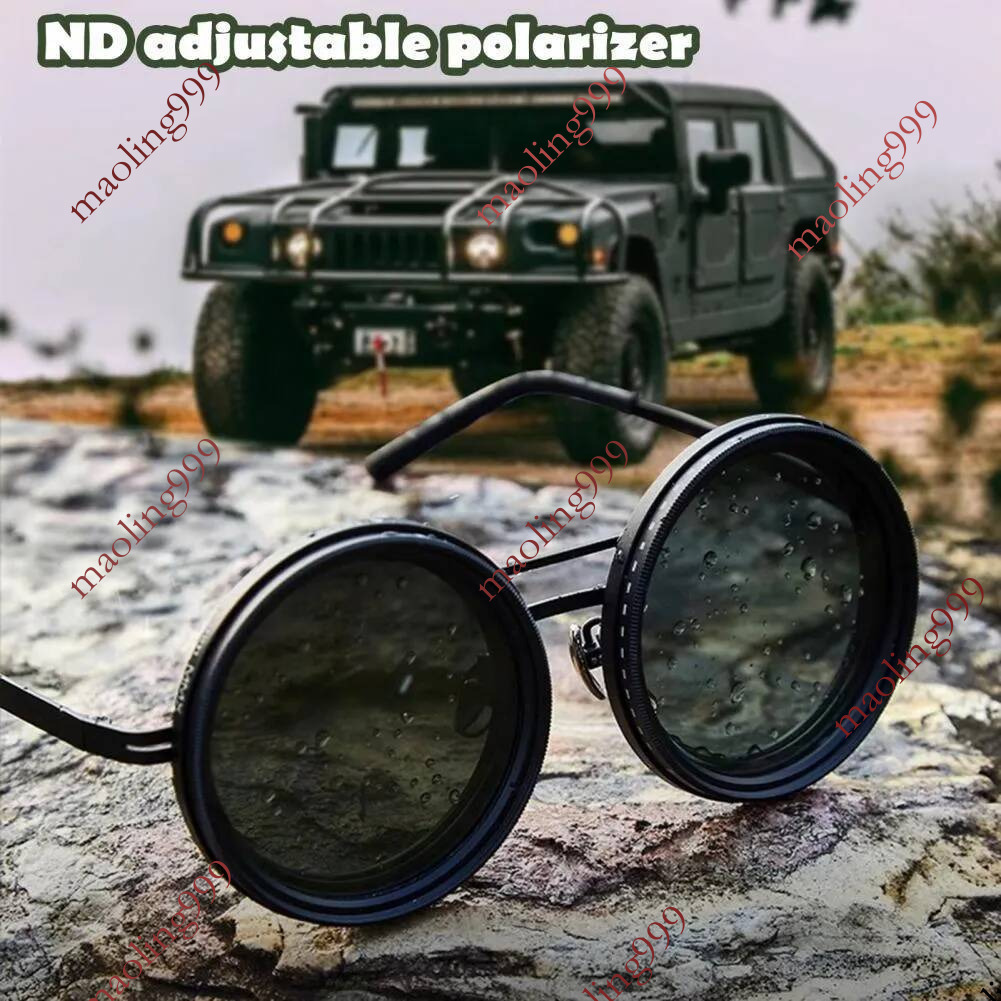 New 9 Speed Nd2 400 Adjustable Light Reducing Fishing UV Anti Ultraviolet Personalized Polarized Sunglasses To Send A Lens Cloth