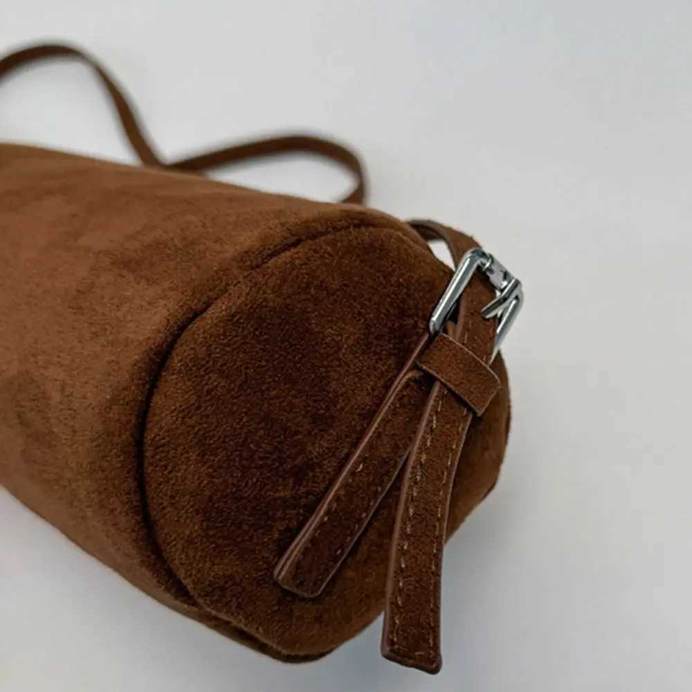 Shoulder Bags Shoulder Bag Suede Pillow Handbag Large Capacity Handbag Slouchy Hobo Bags Candy Color Korean Style Solid Color Tote Bag Summer X26101