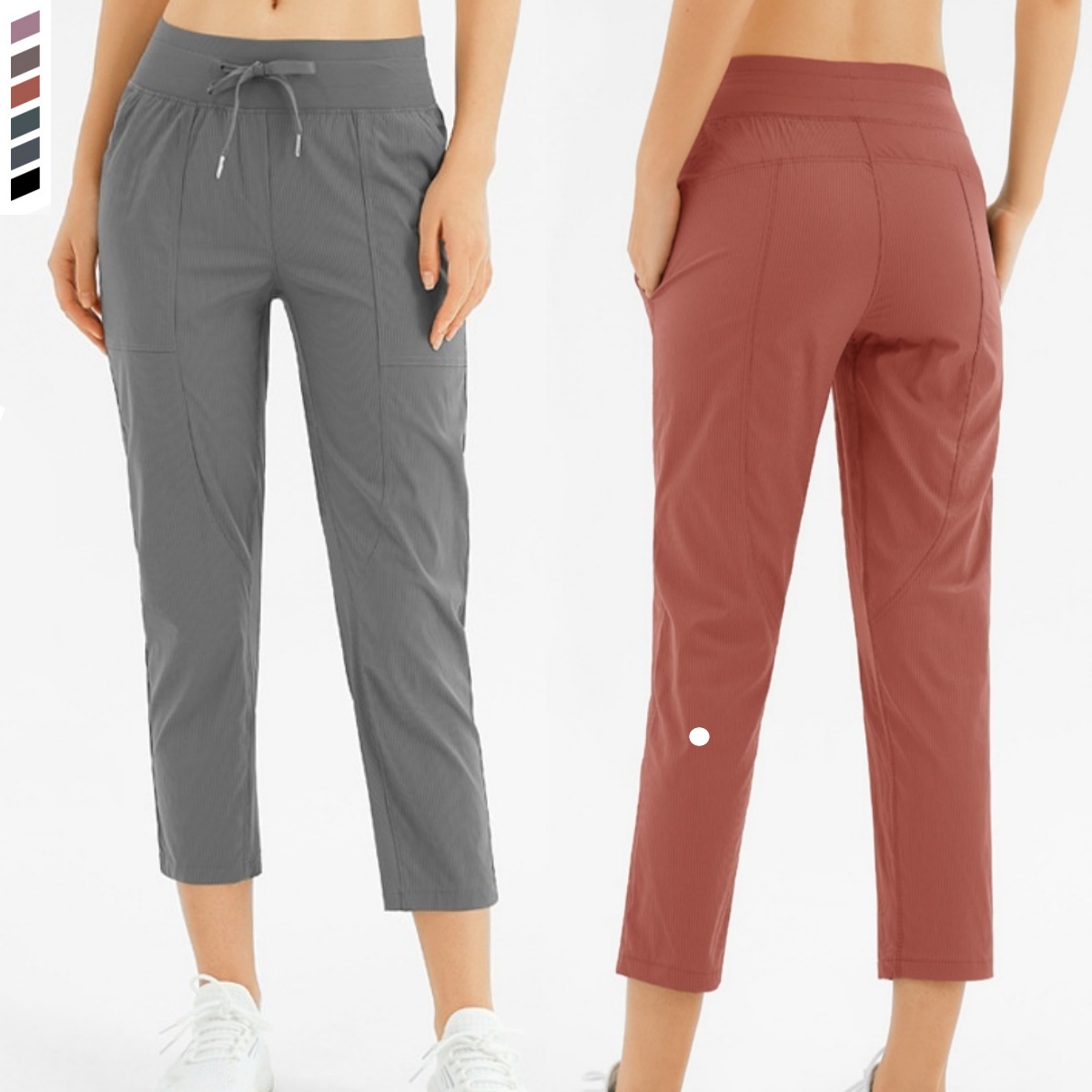 UU-L6389 Pantalon de sport ample décontracté pour femme, respirant, à séchage rapide, avec cordons de serrage, pour la course à pied et le fitnes
