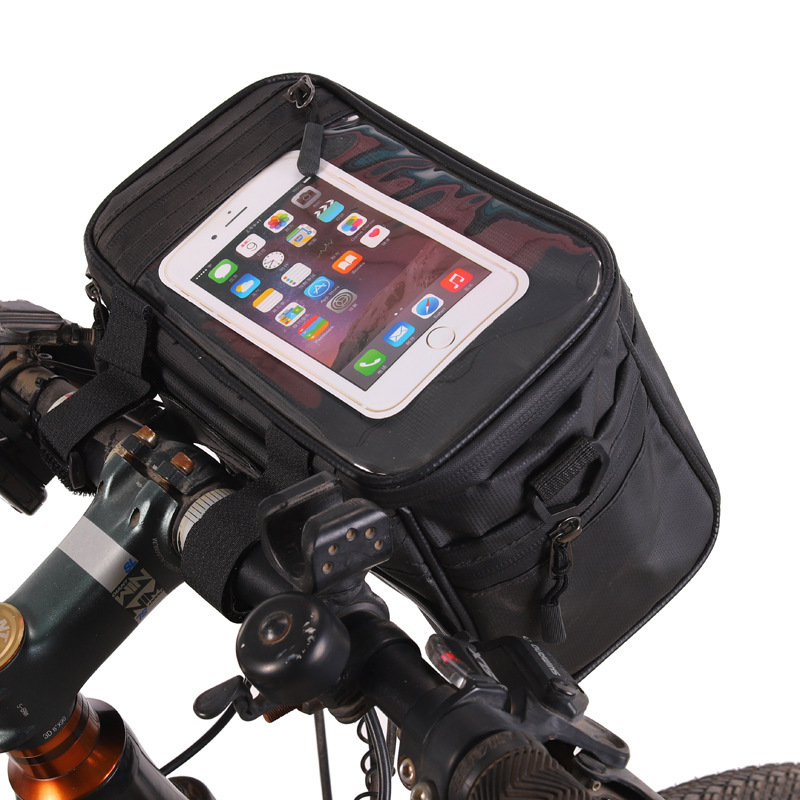 2026 Large-Capacity Waterproof Bicycle Touch-Screen Navigation outdoor Front Handlebar Head Bag, Wholesale From Manufacturer Free Shipping