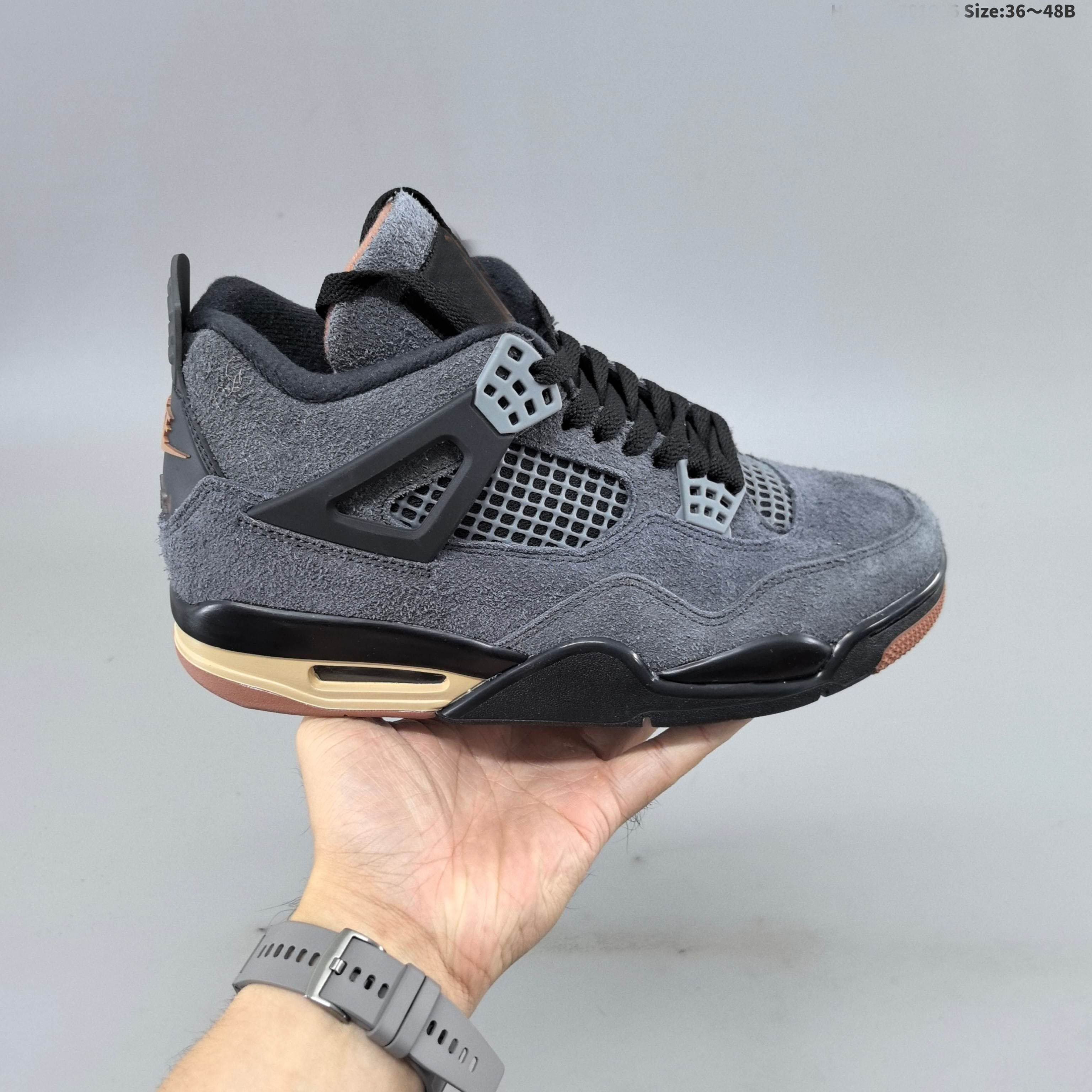 Designer Brand 4 Low London City Limited Black and Red Sports Basketball Shoes 36-47.5