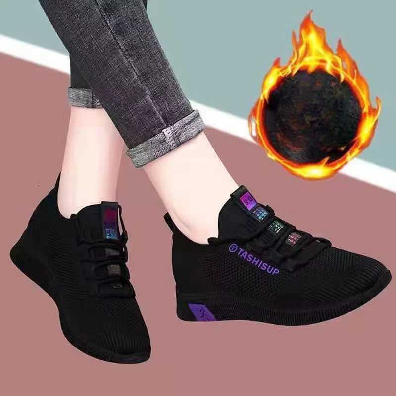 Casual Shoes 2024 autumn winter Women's Outdoor Casual Sports Shoes Walking Comfort Tennis Shoes Non-slip Breathable Soft Sneakers H261016