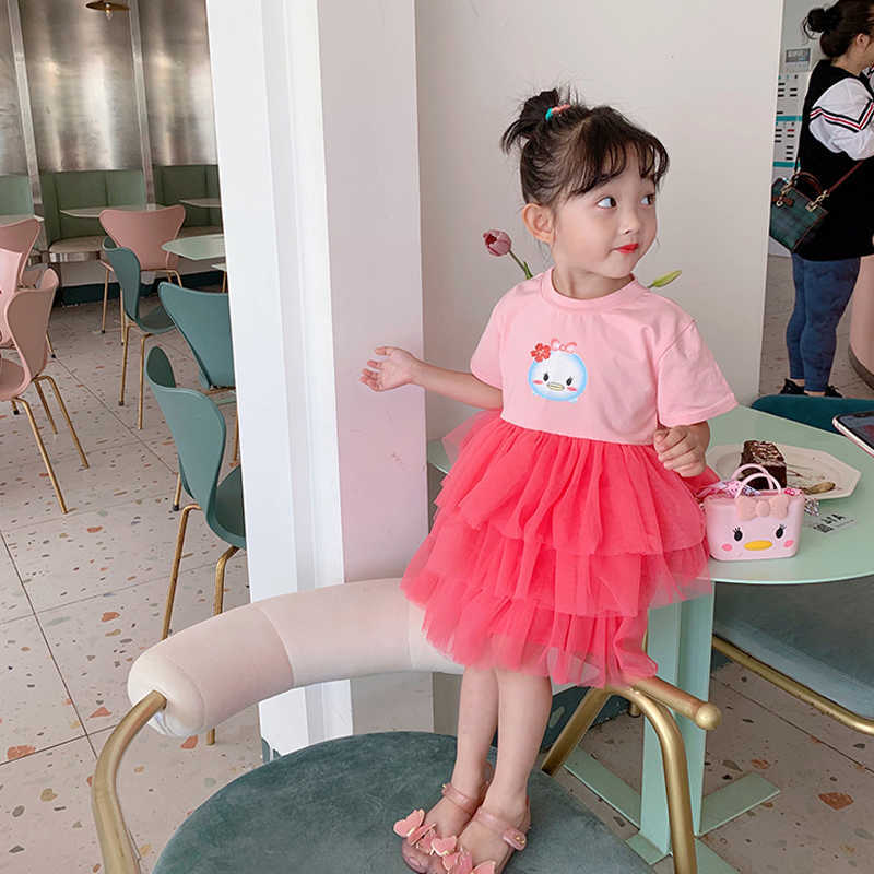Dress Girls Summer 1-7 Years Old Children'S Cake Skirt Western Style Princess Skirt Little Girl Baby Mesh Gauze Skirt Ball Gown S261016VZC5