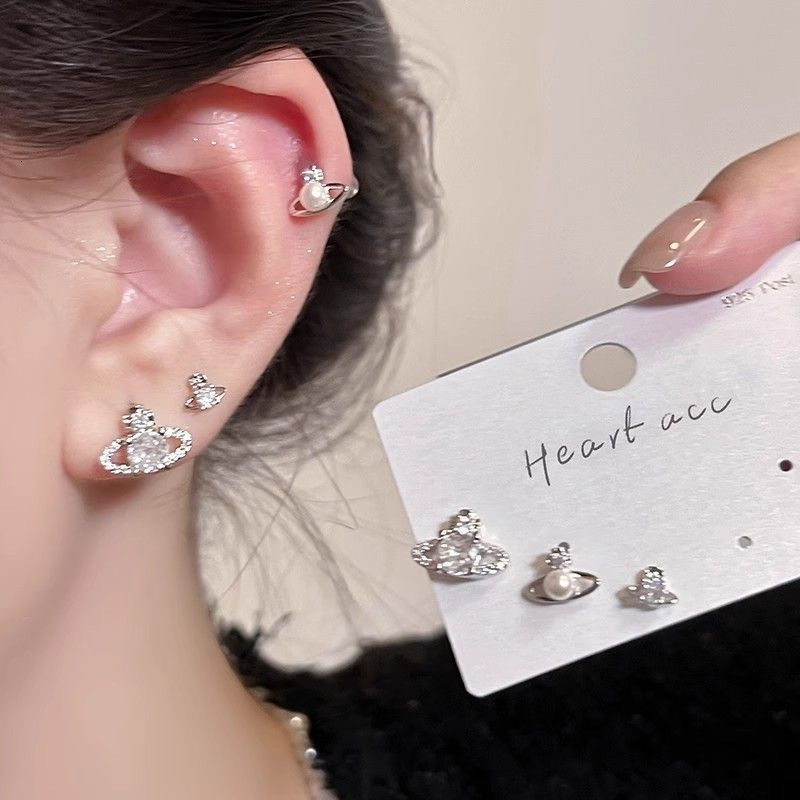 Boucles d'oreilles en perles de Zircon pour femmes, nouvelles boucles d'oreilles populaires et exquises, 2024