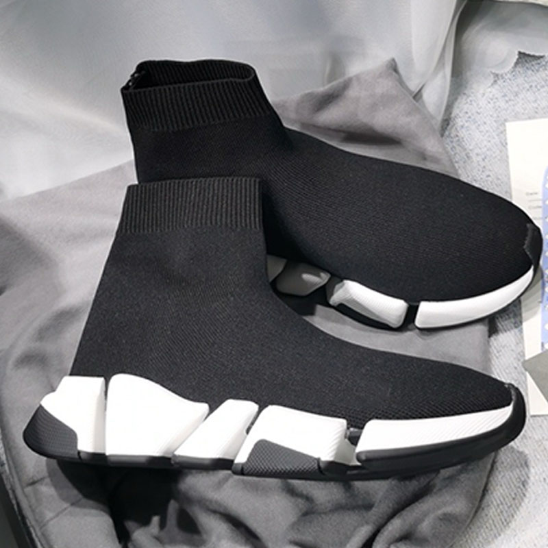 Womens fashion Recycled Knit Sneaker Black recycled knit everyday styling Socks boots All day comfort Extra light Knit mens Sports boots