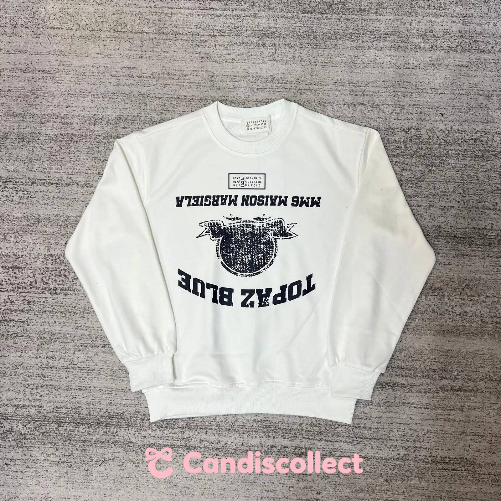 Designer Trendy Brand Mm6 Hoodie Digital Pattern Letter Print Pullover Long Sleeve High Quality Fashion Margeilalies hoodie e41