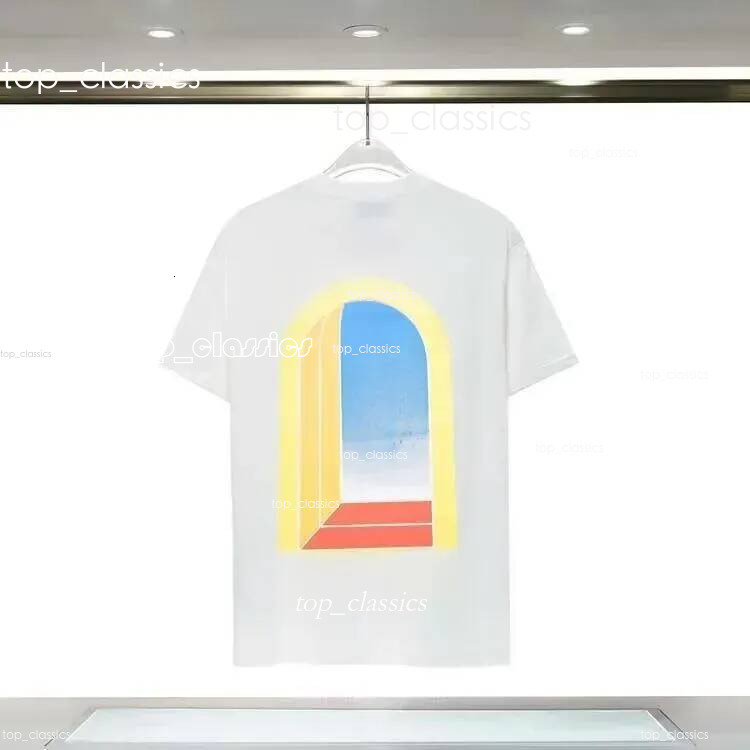 Casaa T Shirt Shirts Mens Designer Clothe Men Graffiti T Shirts Designer Gender Neutral Crew Neck Loose Slim Streetwear Tshirt Casaa Blancas Graphic