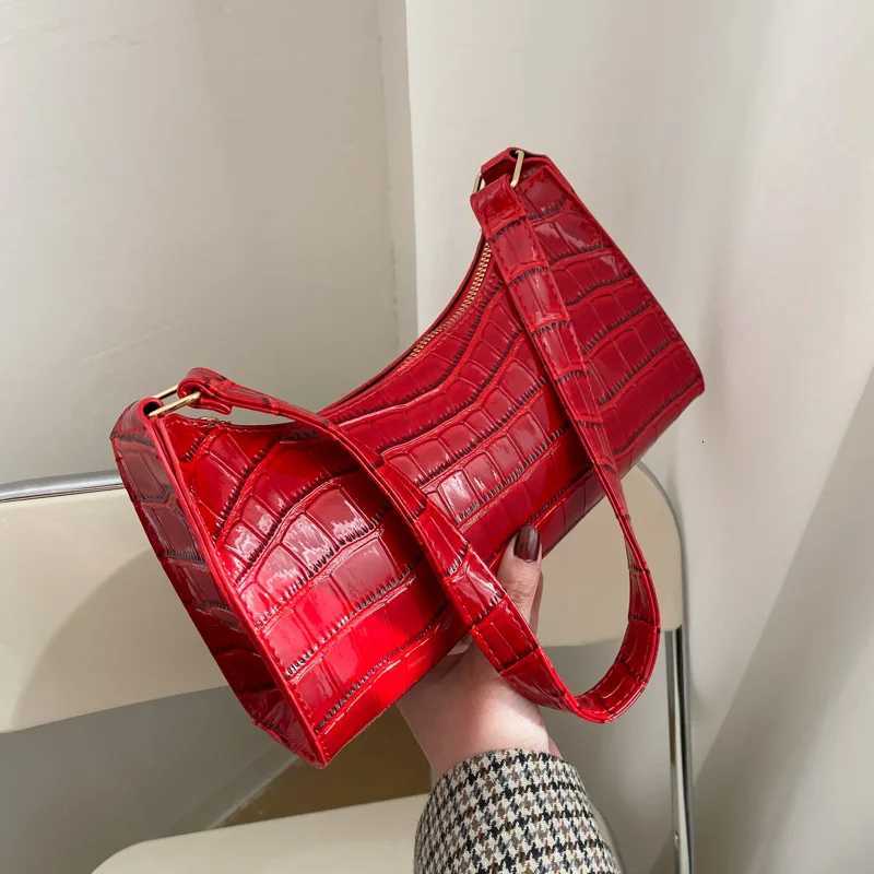 Evening Bags Alligator Pattern PU Leather Bag for Women Armpit Handbag Female Small Underarm Purse Shoulder Bag Women Hand Bag Purses H261016